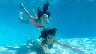Underwater:Pool Shoot  Sabrina & New Model Melissa 1 of 3