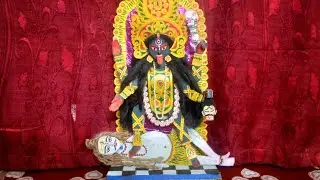 Maa Kali murti making with paper |Part 1 |माँ काली कि सुंदर मूर्ती पेपर से !|naveenartsvlog |#kaali