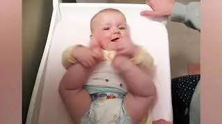 Cute Baby Moments Practicing Clapping   Funny Baby # 2