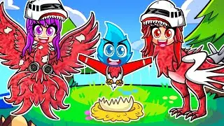 Born Into INFECTED SKY FAMILY in Roblox Feather Family!