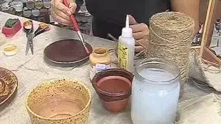 Декорирование горшков 1