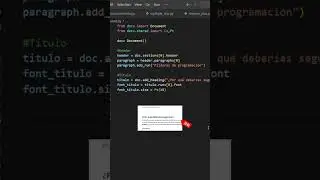 Crea archivos word con python parte I. 