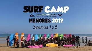 Surf Camp Menores 2019 Semana 1 y 2 - Escuela Cantabra de Surf