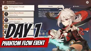 Phantom Flow Event Day 1 Kazuha Main | Genshin Impact