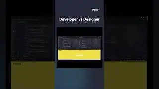 Difference between a developer and a designer😉🙃💯 #coding #aitechnology #webdev #webdesigner