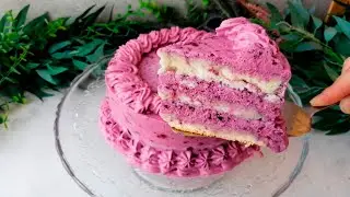 Черничный торт. Торт на скорую руку. Простой рецепт