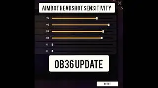 AFTER OB36 UPDATE AIMBOT HEADSHOT SENSITIVITY SETTINGS || FREE FIRE SENSITIVITY 