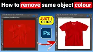 How to remove same object colour background in Photoshop