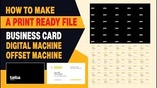 How to make a print ready file - BUSINESS CARDS I Digital Machine I  Offset Machine I Prepress