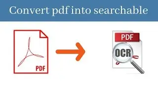 How to create searchable pdf online ll Using your PC.