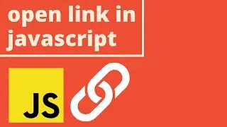 how to open link in javascript