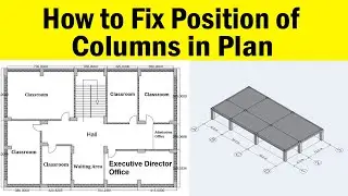 How to Fix Column Position In Plan? | For Residential House | Column Layout |