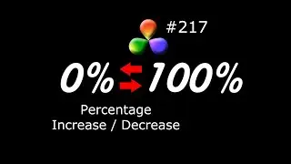 DaVinci Resolve Tutorial: How To Create an Animated Percentage Effect