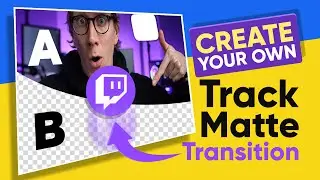 How To Make a CUSTOM Stinger Transition WITH Track Matte