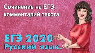 ЕГЭ по Русскому языку 2020. Сочинение на ЕГЭ: комментарий текста