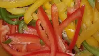 Лечо из болгарского перца . Рецепт . Очень быстро и вкусно.