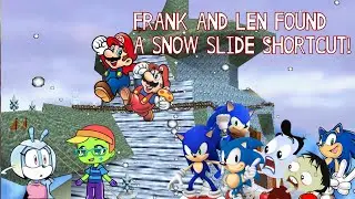 FRANK AND LEN FOUND A SNOW SLIDE SHORTCUT! | Texting Story Adventures Ep 75