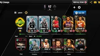 Retired players team builder in NBA live mobile