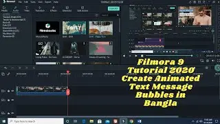Filmora 9 Tutorial 2020 || Create Animated Text Message Bubbles in Bangla