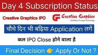 Creative Graphics IPO | Creative Graphics IPO GMP |  Creative Graphics IPO Apply Or Not ?