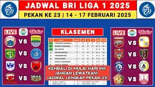 Jadwal Liga 1 2025 Pekan 23 - Persija vs Persib - Persebaya vs PSBS - Liga 1 Indonesia 2024