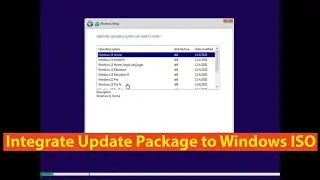 How to Integrate Update Package to Windows ISO on pc.