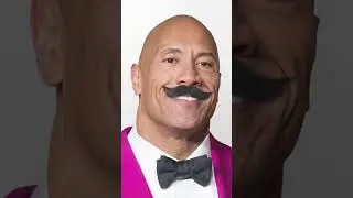 Dwayne Johnson, Vin Diesel & Tom Cruise with Mustache - Photoshop #shorts
