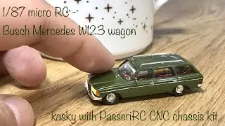 1/87 micro RC - Busch Mercedes W123 wagon / Desktop drive