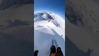 спуск на горных лыжах 