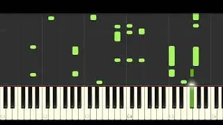 Котик - Александр Рыбак пианино (Kotik - Alexander Rybak) - Piano Tutorial Synthesia