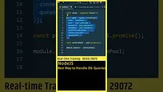 NodeJS Tutorial (Best Way to Handle Database Queries) ExpressJS Tutorial,MERN Stack Tutorial #shorts