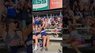 Entire Section Was Cheering For The Girl Trying Bottle Flip