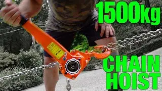 Vevor 1500kg chain lever hoist ('come along') review and field test | Auto Expert John Cadogan