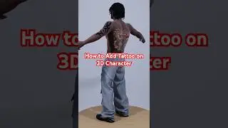 Digital Fashion: Tattoo 3d Character Animation #digitalfashion #blenderanimation #clothingbrand