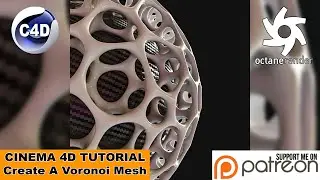 Create A Voronoi Mesh (Cinema 4D - Tutorial)