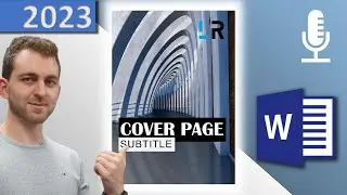 MS Word: Create cover page ✅ with FULL PAGE IMAGE