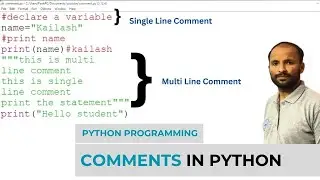 Python Comments : Importance, Types with Examples - Python Programming Hindi #python #programming