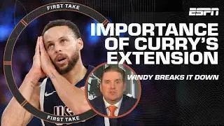 Warriors a 'TEAM TO WATCH!' - Windy breaks down Steph Curry's CONFIDENCE with extension | First Take