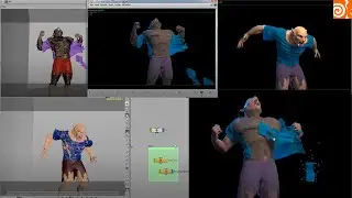 werwolf transformation  in  houdini !