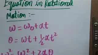 equation of rotational motion by calculus method