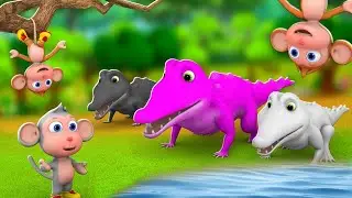 மூன்று வண்ண முதலைகள் - Three Color Crocodiles Story | 3D Tamil Moral Stories | JOJO TV Tamil Stories