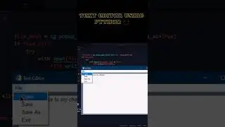 GUI TEXT EDITOR USING PYTHON 💥🔥 