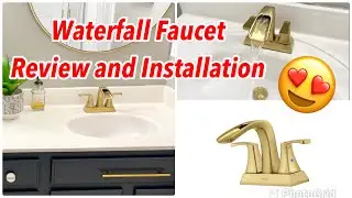 How To Install Waterfall Bathroom Faucet | Review and Installation | PARLOS