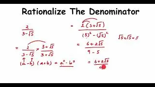 How to rationalize the denominator.Rationalising the denominator.Class 9 maths.
