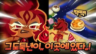 골드치즈 쿠키의 단서를 찾는 넛맥타이거맛 쿠키..🔥