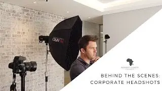 Behind the scenes - Corporate headshot session in Durbanville