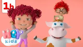 Lola the cow 🐮 | Animal Songs for Kids | HeyKids Nursery Rhymes