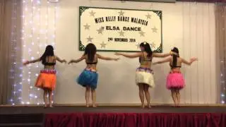 Hula Angels Performing Hawaiian Dance For Miss Belly Dance Malaysia 2014