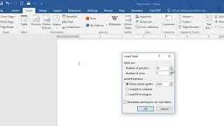 [ MS Word ] || How to create table