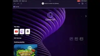 Opera GX Gaming Browser for iPad and iPhone